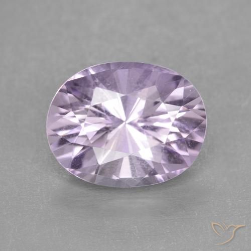 2.82ct طبيعي بنفسجى فاتح جمشت, بيضوي, VVS