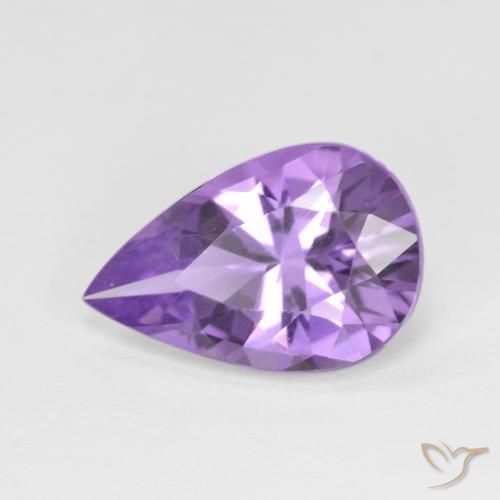 3.15ct طبيعي بنفسجى متوسط جمشت, شكل الكمثرى, VVS