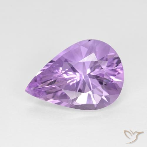 3.14ct طبيعي بنفسجى متوسط جمشت, شكل الكمثرى, VVS