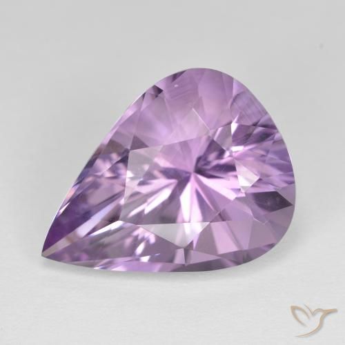 8.26ct طبيعي بنفسجى سوسنى جمشت, شكل الكمثرى, VVS