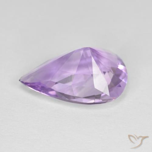 جمشت Medium Light-Violet طبيعي، شكل الكمثرى، 3.86 قيراط، VVS-VS
