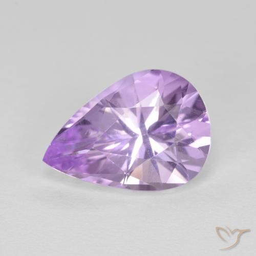 2.64ct طبيعي بنفسجى متوسط جمشت, شكل الكمثرى, VVS