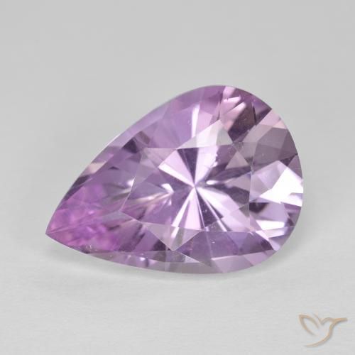 5.33ct طبيعي بنفسجي وردي جمشت, شكل الكمثرى, VVS