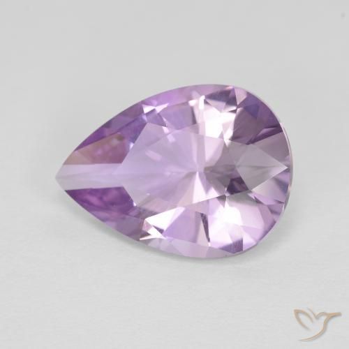 3.52ct طبيعي بنفسجى سوسنى جمشت, شكل الكمثرى, VVS-VS