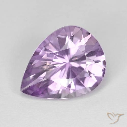 3.35ct طبيعي بنفسجى سوسنى جمشت, شكل الكمثرى, VVS