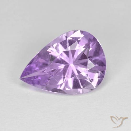 2.80ct طبيعي بنفسجى سوسنى جمشت, شكل الكمثرى, VVS