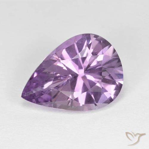 4.03ct طبيعي بنفسجي وردي جمشت, شكل الكمثرى, VVS