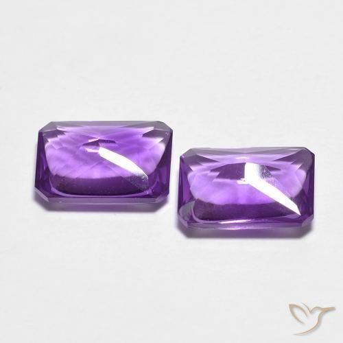 أحجار جمشت Medium Dark-Violet طبيعية، ثمانى / قصة زمرد، شفاف، وزنها 2.54 قيراط