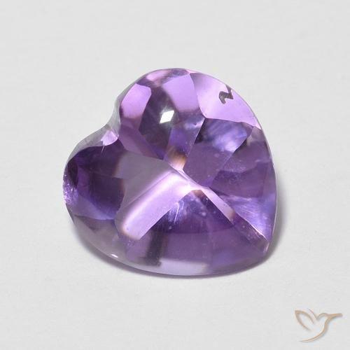 1.93ct طبيعي بنفسجى حيوى جمشت, قلب, شفاف