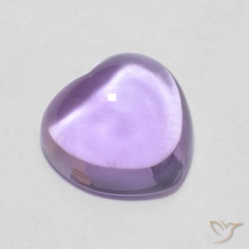 0.88ct طبيعي Medium Light-Violet جمشت, قلب, شفاف