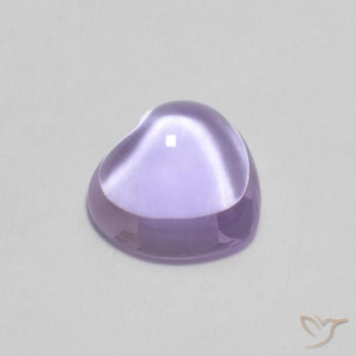 0.81ct طبيعي بنفسجى فاتح جمشت, قلب, شفاف