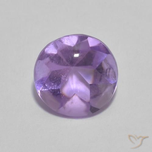 1.33ct طبيعي بنفسجى متوسط جمشت, دائري, شفاف