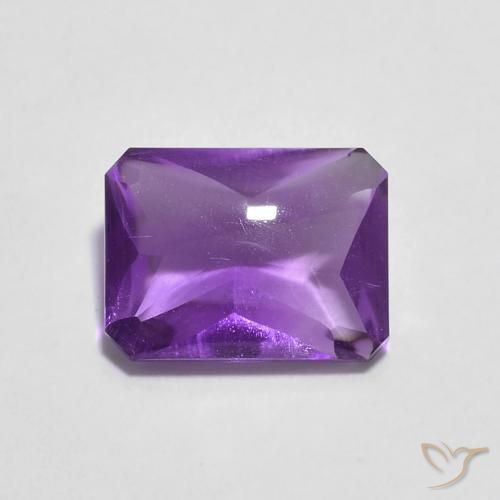 1.34ct طبيعي Medium Dark-Violet جمشت, قص الزمرد, شفاف