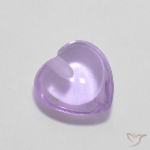 جمشت Medium Light-Violet طبيعي، قلب، 0.95 قيراط، شفاف