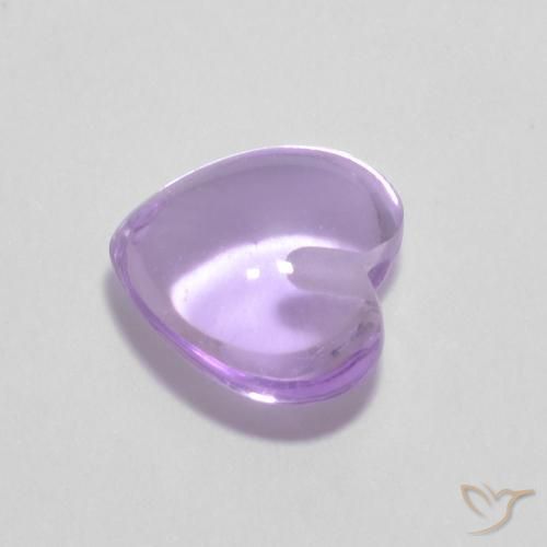 جمشت Medium Light-Violet طبيعي، قلب، 0.95 قيراط، شفاف