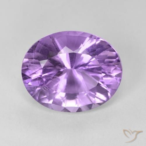 5.95ct طبيعي بنفسجي وردي جمشت, بيضوي, VVS-VS