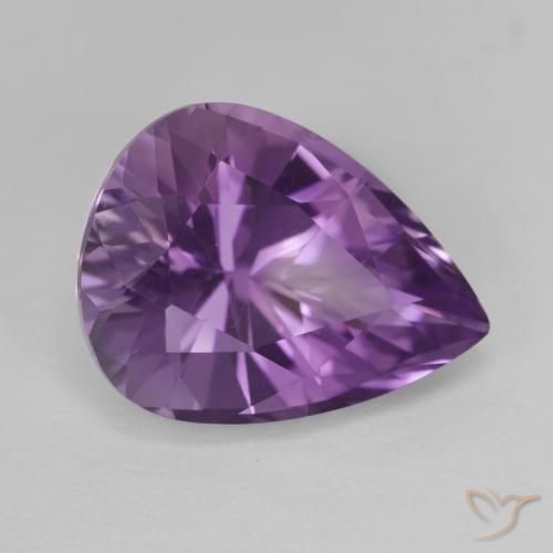 جمشت Medium Light Purplish-Violet طبيعي، شكل الكمثرى، 4.74 قيراط، VVS