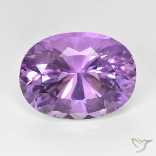 11.53ct طبيعي بنفسجى متوسط جمشت, بيضوي, VVS