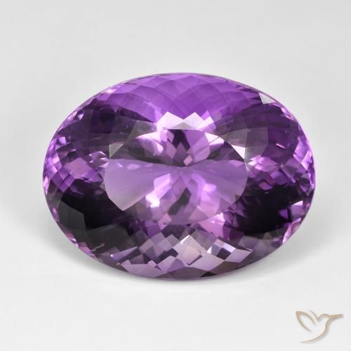 89.75ct طبيعي بنفسجي أرجواني جمشت, بيضوي, IF