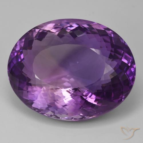 93.86ct طبيعي بنفسجى وردى متوسط جمشت, بيضوي, IF