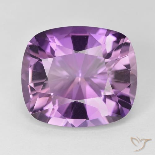 10.07ct طبيعي بنفسجى متوسط-فاتح جمشت, وسادة, VVS