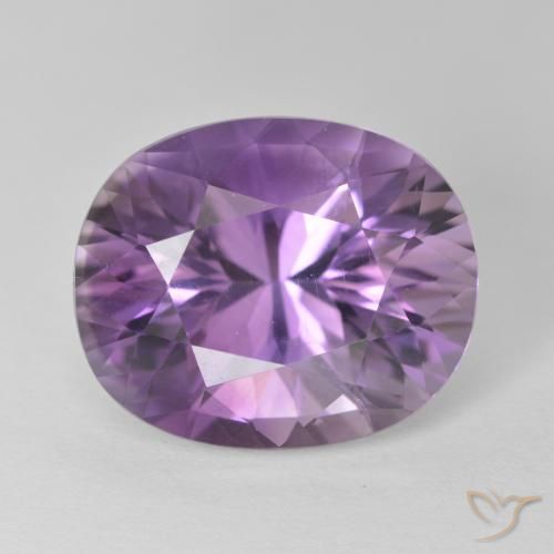 9.17ct طبيعي Medium Light Purplish-Violet جمشت, بيضوي, قليلا جدا