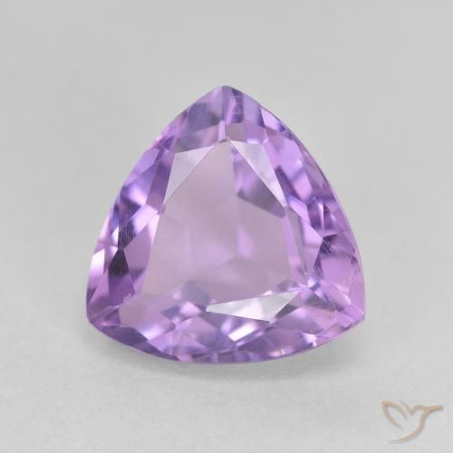 3.28ct طبيعي بنفسجى متوسط جمشت, مثلثى, قليلا جدا