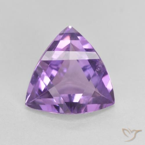 2.95ct طبيعي بنفسجى متوسط جمشت, مثلثى, قليلا جدا