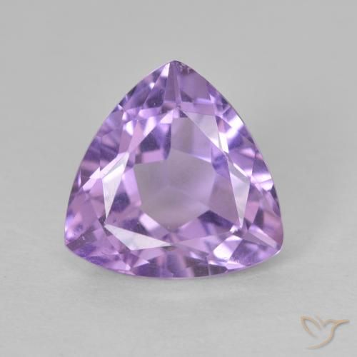 2.98ct طبيعي بنفسجى متوسط جمشت, مثلثى, قليلا جدا