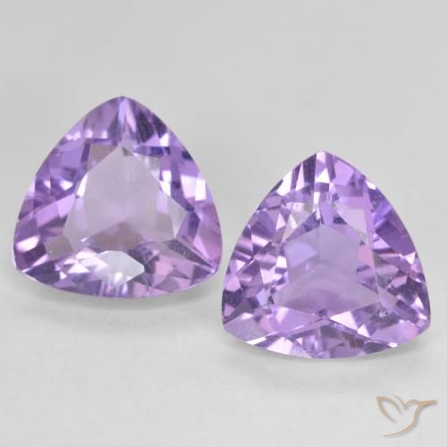 5.35ctw طبيعي لون بنفسجى غامق جمشت, مثلثى, VVS-VS