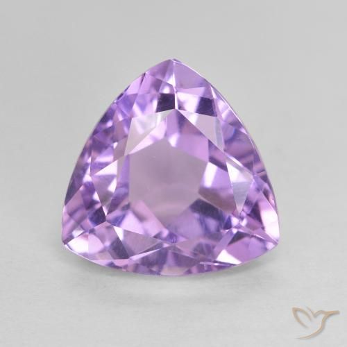 3.21ct طبيعي بنفسجي وردي جمشت, مثلثى, VVS-VS