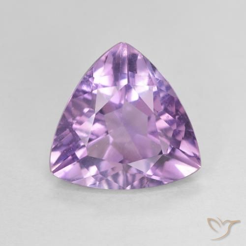 2.66ct طبيعي بنفسجى وردى متوسط جمشت, مثلثى, VVS-VS