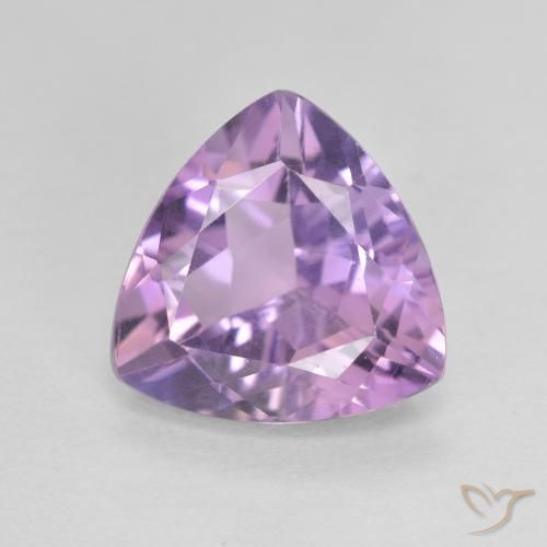 2.73ct طبيعي بنفسجى وردى متوسط جمشت, مثلثى, VVS-VS