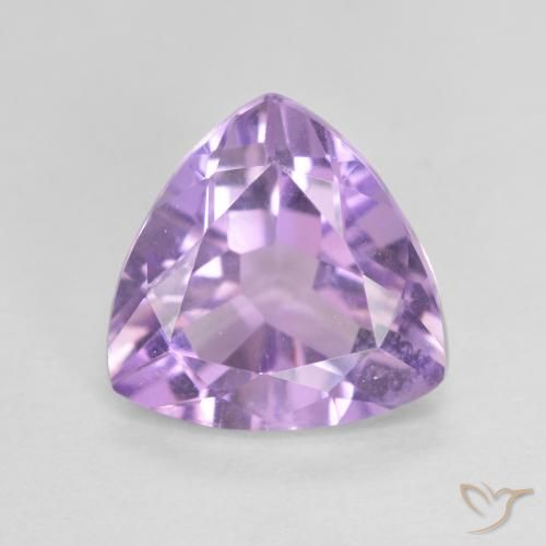2.92ct طبيعي وردى بنفسجى متوسط جمشت, مثلثى, VVS-VS