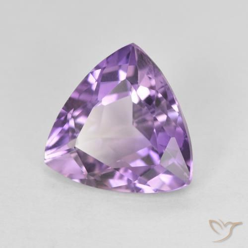 جمشت Medium Light Purplish-Violet طبيعي، مثلثى، 2.58 قيراط، VVS-VS