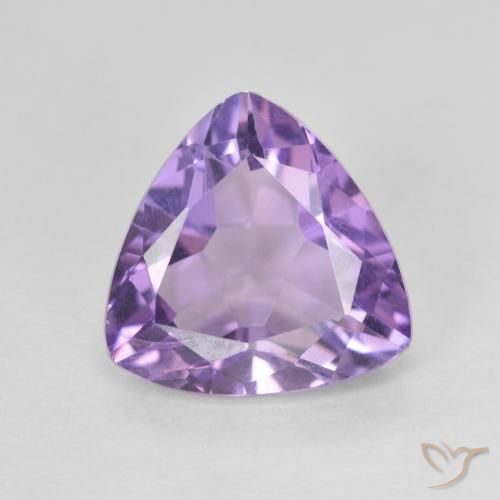 2.74ct طبيعي وردى بنفسجى متوسط جمشت, مثلثى, VVS-VS