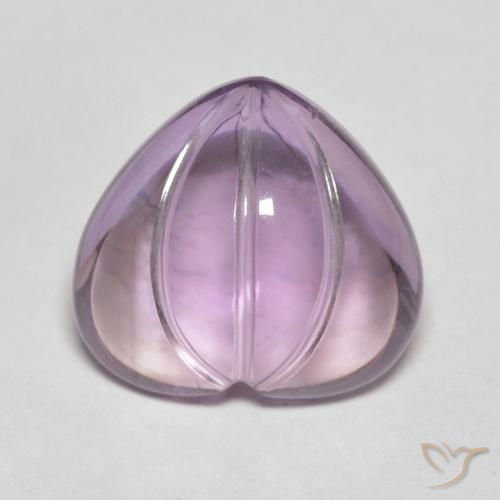 6.07ct طبيعي أرجواني جمشت, قلب, شفاف