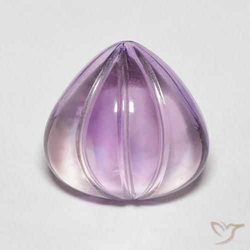 4.11ct طبيعي بنفسجى سانجريا جمشت, شكل الكمثرى, شفاف