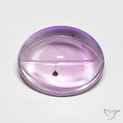 6.83ct طبيعي بنفسجى فاتح جمشت, بيضوي, شفاف