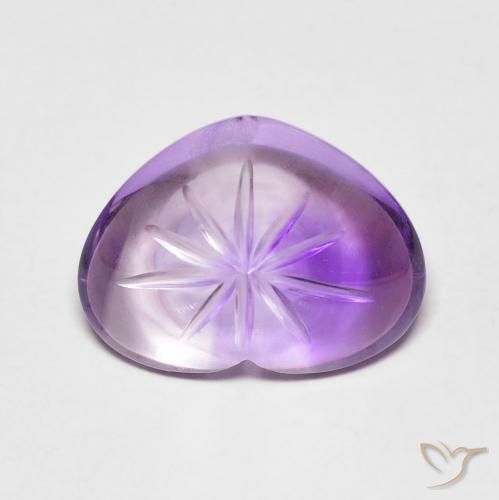 5.99ct طبيعي بنفسجى متوسط جمشت, قلب, شفاف