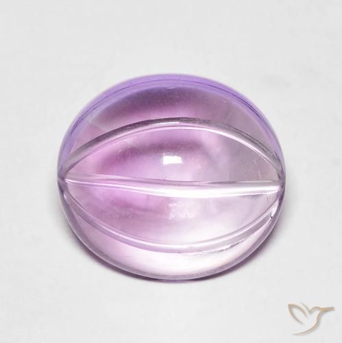 5.72ct طبيعي بنفسجي وردي جمشت, بيضوي, شفاف