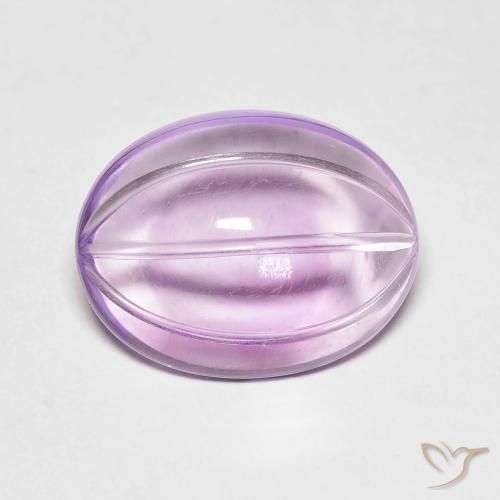 6.02ct طبيعي بنفسجى سوسنى وردى جمشت, بيضوي, شفاف