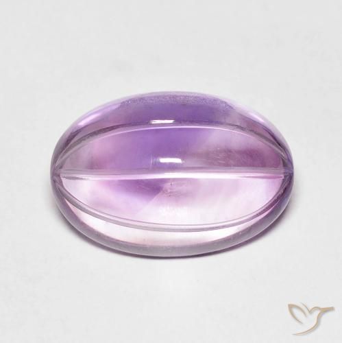 6.36ct طبيعي بنفسجى سانجريا جمشت, بيضوي, شفاف