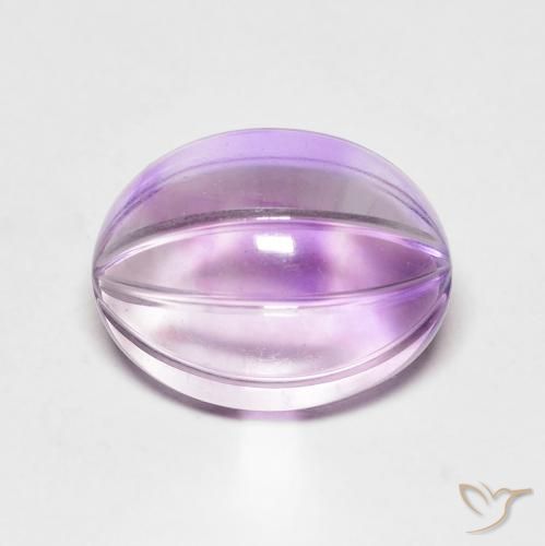 5.71ct طبيعي بنفسجى سوسنى جمشت, بيضوي, شفاف