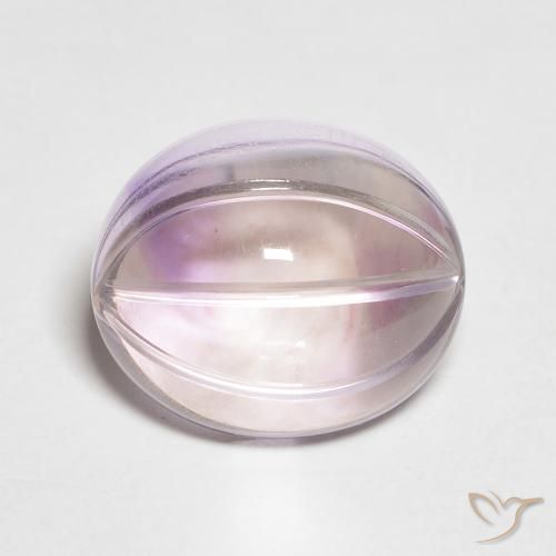 5.44ct طبيعي بنفسجى سوسنى فاتح جمشت, بيضوي, شفاف