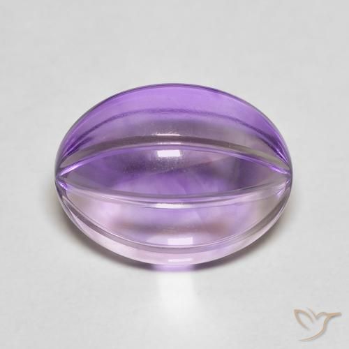 5.39ct طبيعي بنفسجى غامق جمشت, بيضوي, شفاف
