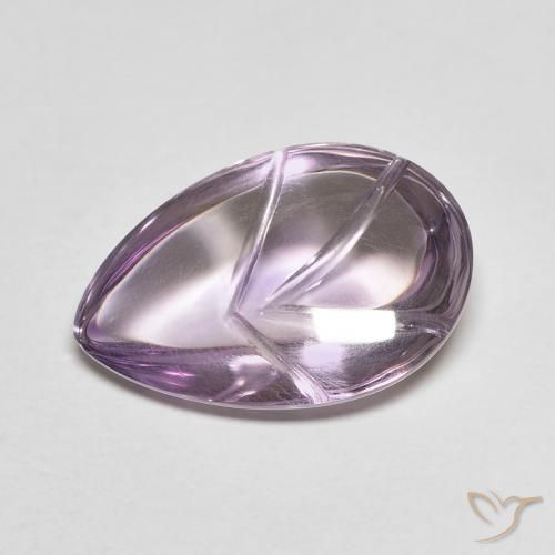 7.22ct طبيعي بنفسجى متوسط-فاتح جمشت, شكل الكمثرى, شفاف