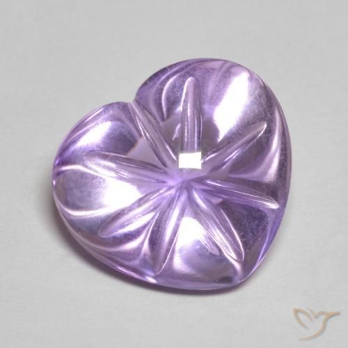 6.37ct طبيعي بنفسجي وردي جمشت, قلب, شفاف
