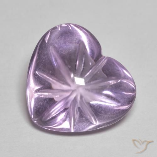 6.81ct طبيعي بنفسجى متوسط جمشت, قلب, شفاف