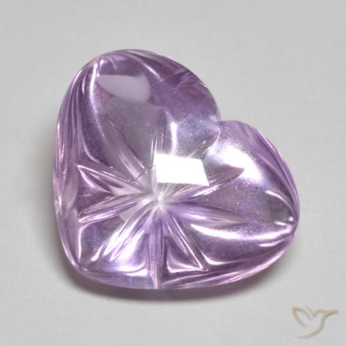 8.56ct طبيعي بنفسجى سوسنى جمشت, قلب, شفاف